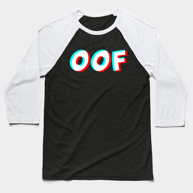 OOF Trippy T-Shirt - Dank Meme Optical Illusion Gift Baseball T-Shirt by Ilyashop